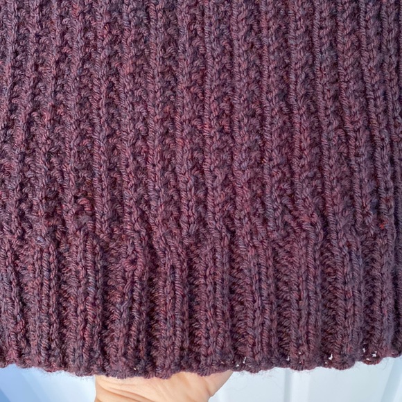 Dark Academia Handmade Knit Sweater with Mock Turtleneck - Picture 5 of 7